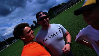 Big game in łódź Poland! AMERICAN Visits POLAND!