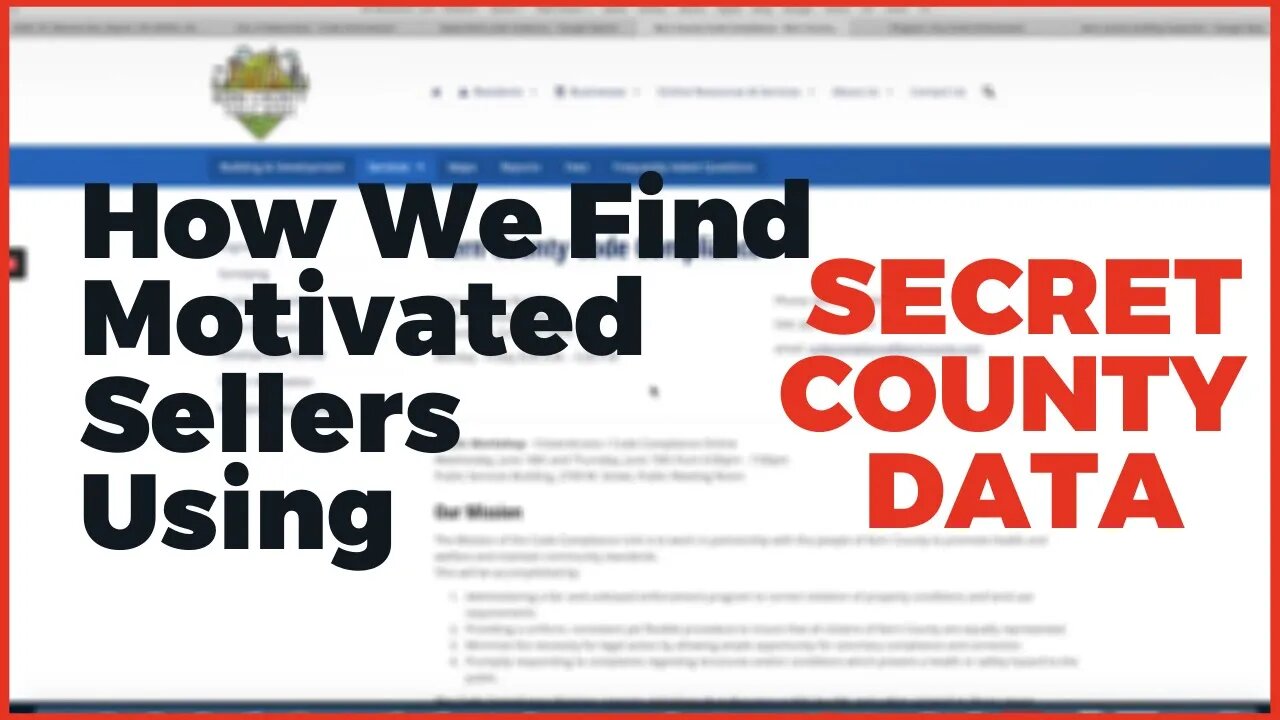 Finding Motivated Sellers The County Say's Doesn't Exist
