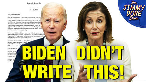 Pelosi Says Biden’s Resignation Letter Was FORGED! (Live From The Ramova Theater In Chicago)