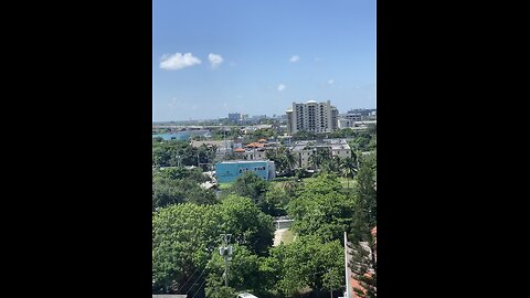 Over town view