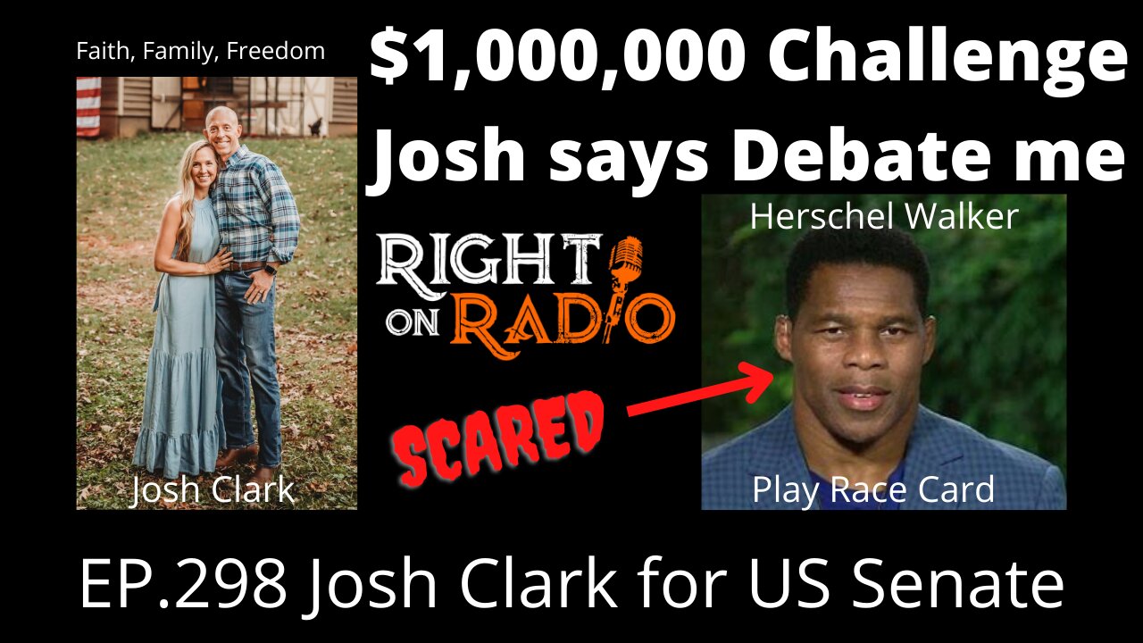 EP.298 Josh Clark for US Senate. The $1,000.000 Challenge to Herschel Walker
