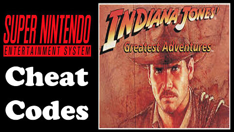 "Indiana Jones greatest adventures" SNES cheats