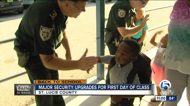 Students arrive for first day of class in St. Lucie County