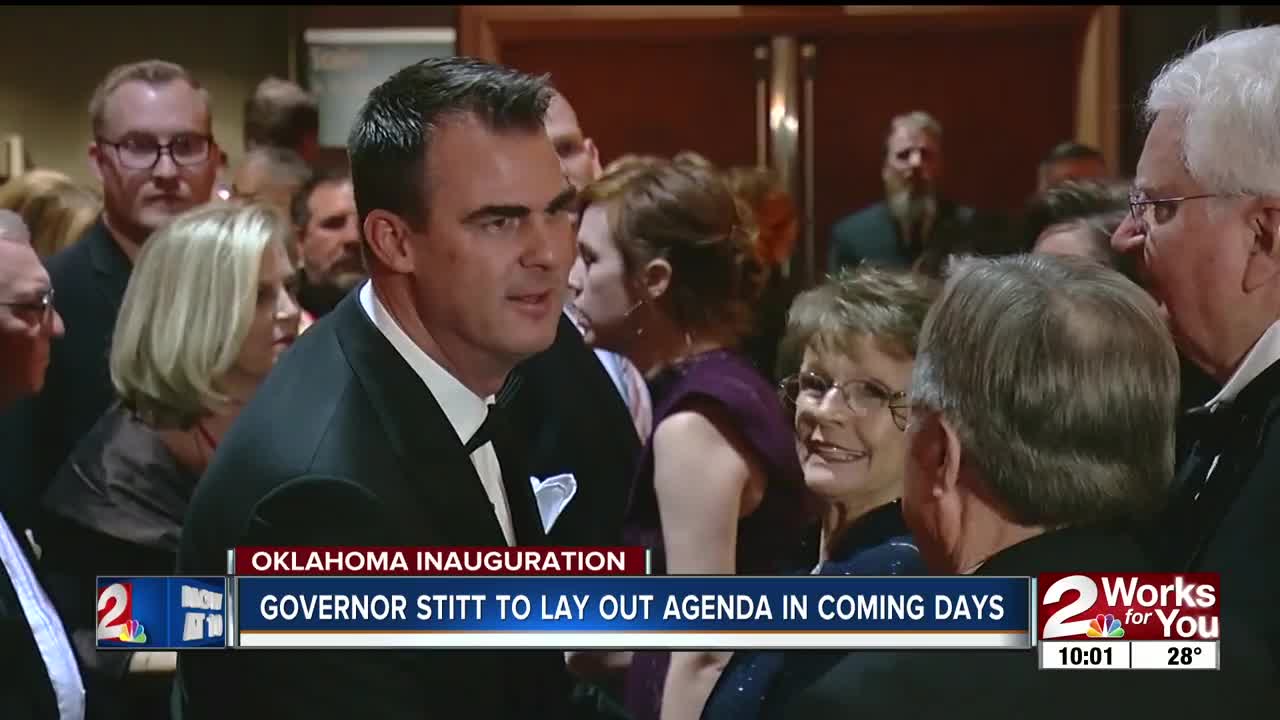 At inaugural ball, Gov. Stitt talks about assembling key team