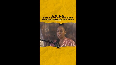 @lala Don’t give up, the best things come after fear