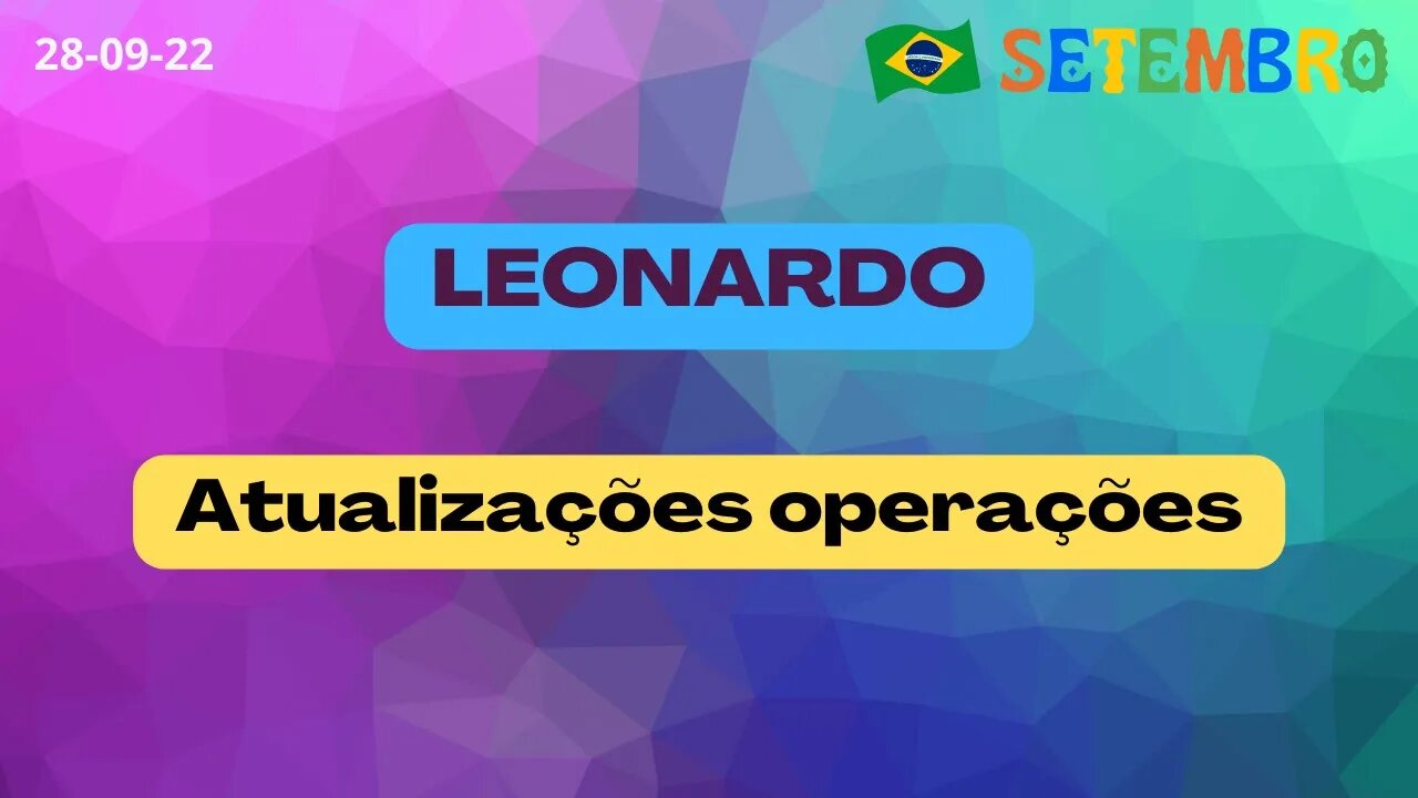 LEONARDO Atualizações Operações