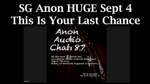 SG Anon HUGE Sept 4 > This Is Your Last Chance