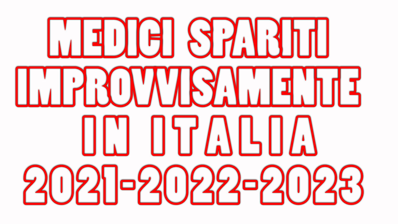 MEDICI SPARITI 2021-2022-2023