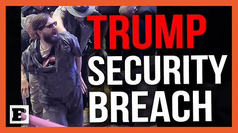 Trump Security Breach! Protester Tries to Climb into Media Area at PA Rally
