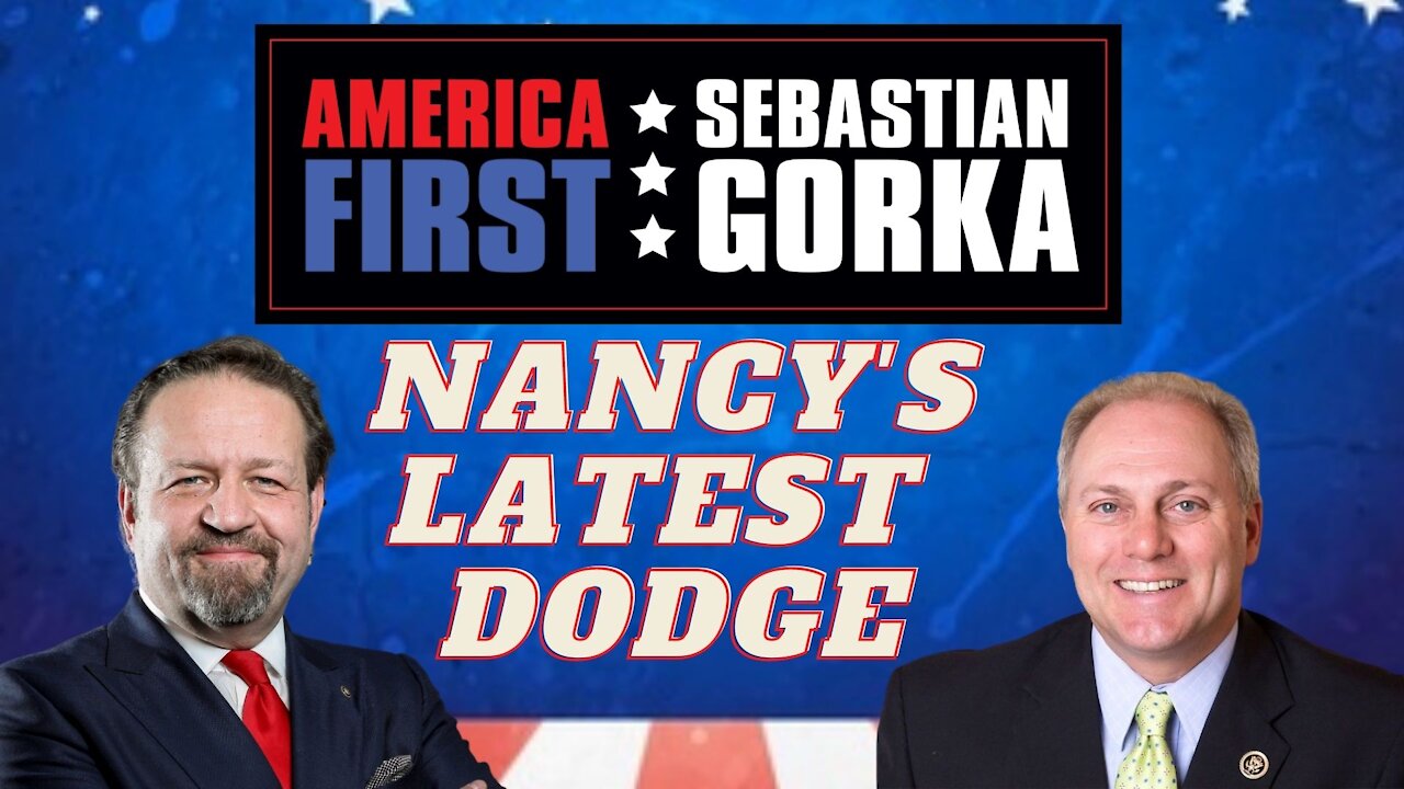 Nancy's latest dodge. Rep. Steve Scalise with Sebastian Gorka on AMERICA First