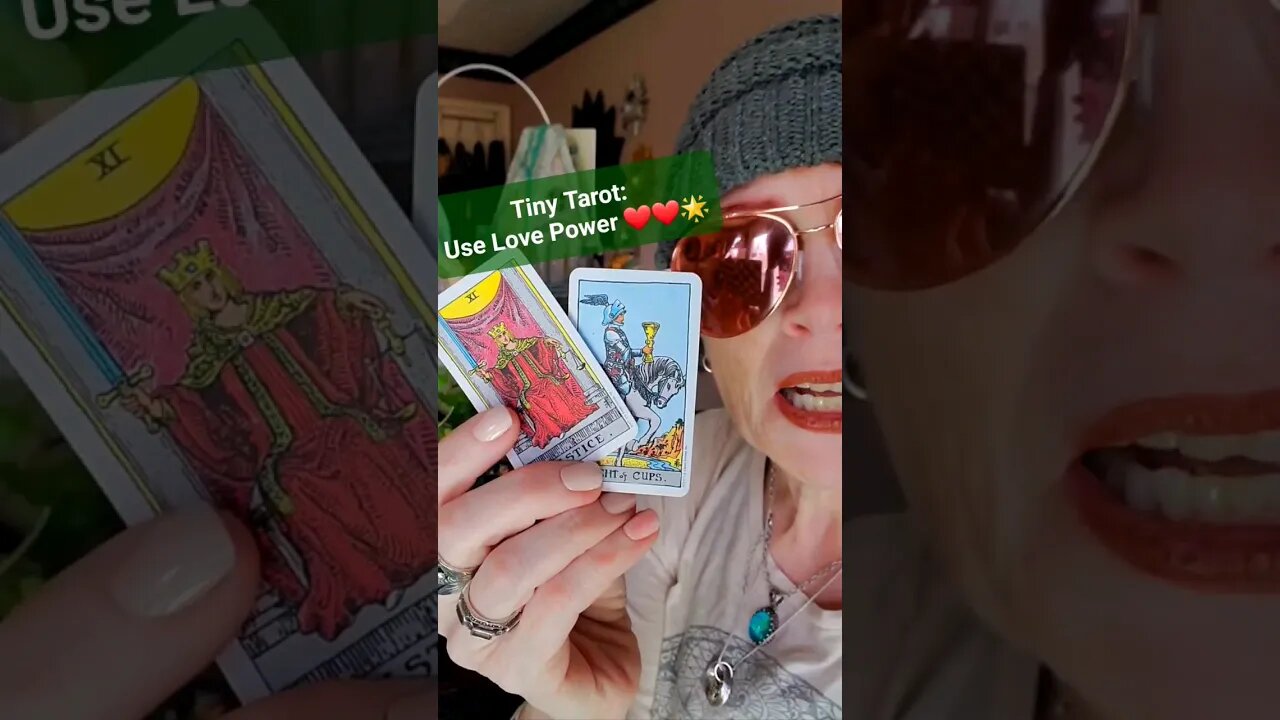 Tiny Tarot!! LOVE Conquers All!❤️👍😀 #tinytarot #tarot #dailytarot #lowkeymagickal #abundance