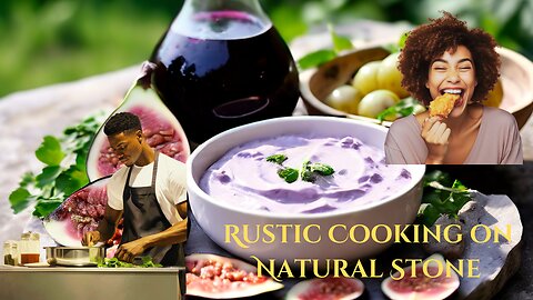 Rustic Cooking on Natural Stone: Yogurt and Aubergine Pate with a Touch of Nature