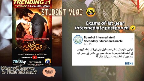 College After 1 Month 😬 | Tere Bin Students Review 🖤 | Exam Postponed | Engineer In Process