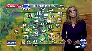 First Alert Action Day: Saturday night forecast