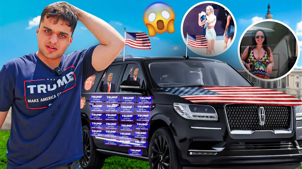 Shocking Public Reaction to My Donald Trump Wrapped Car!😱