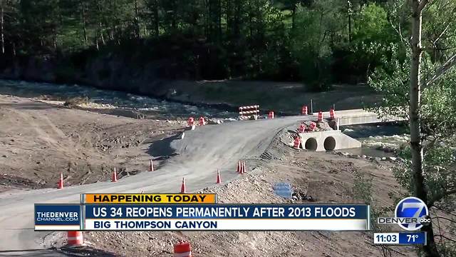 US 34 through Big Thompson Canyon to open for good Thursday