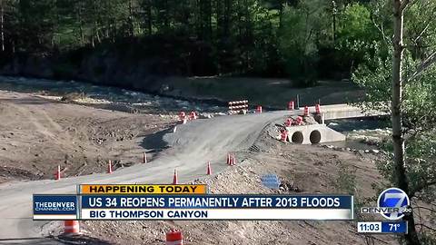 US 34 through Big Thompson Canyon to open for good Thursday