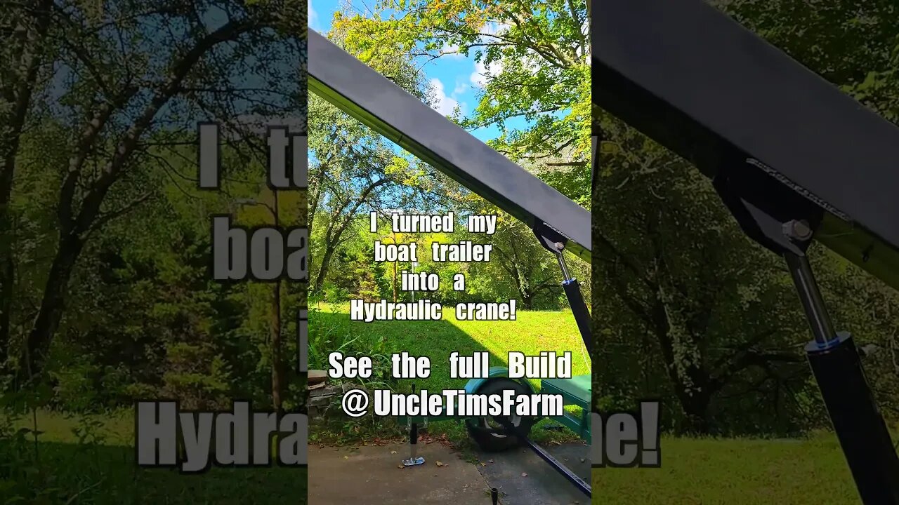 Boat Trailer to Mobile Crane @UncleTimsFarm #kärnəvór #carnivore #shorts #hereford #freerangepigs
