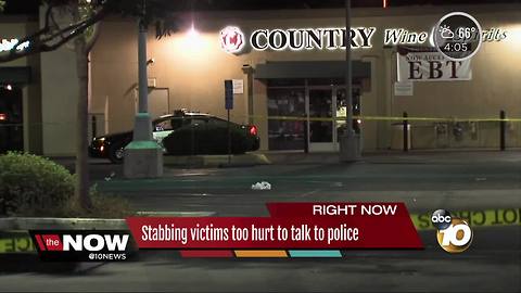 East County stabbing victims too hurt to talk to authorities
