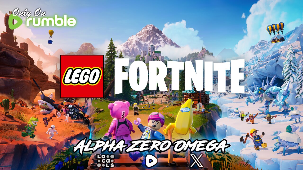 LEGO Fortnite: Exploring the island | 🚨RumbleTakeover🚨