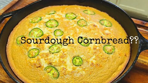 Jalapeno Cornbread | Sourdough #shorts