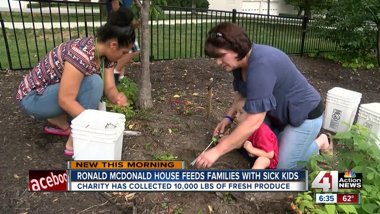 Milestone moment: Garden at Ronald McDonald House Charities of KC collects 10,000 pounds of food