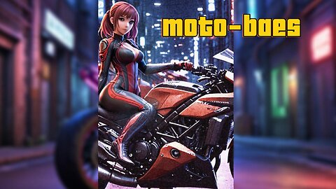 Cybernetic motorcycle baes - AI generated hotties