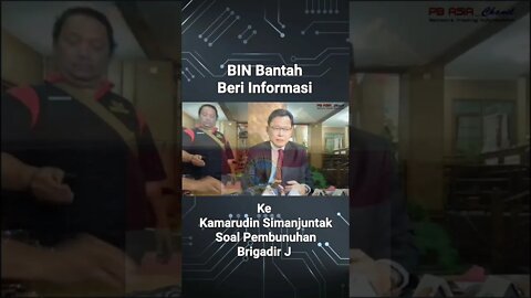 #viral BIN Tegaskan Tidak ada bocoran Soal pembunuhan #brigadirj pada #kamaruddinsimanjuntak