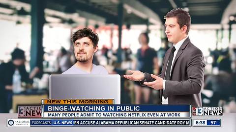 Survey says people are binge-watching in public
