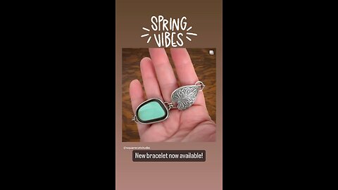 Variscite and Sterling Silver Bracelet