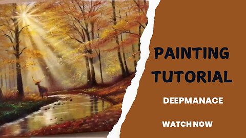 Easy Way to Paint a Morning Scenary / Acrylic Painting / STEP BY STEP