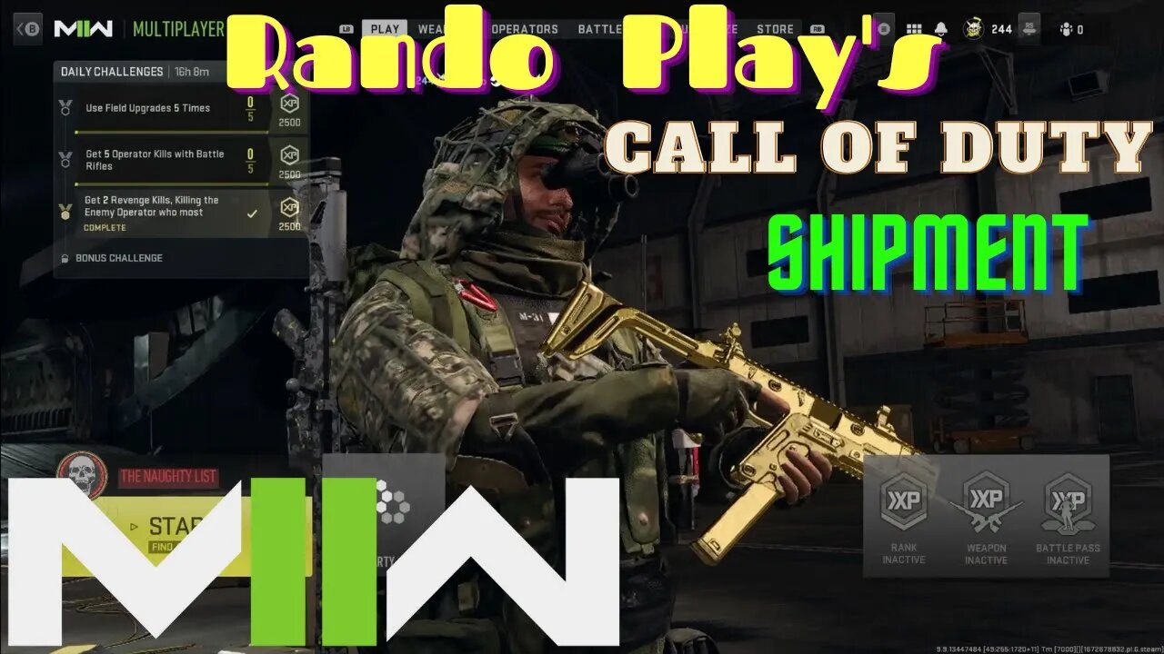 Rando Play's Call Of Duty Modern Warfare 2 SHIPMENT