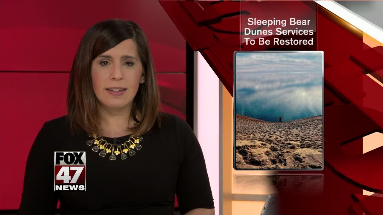 Services to be restored at Sleeping Bear Dunes lakeshore