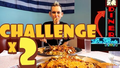 Dubois Diner DOUBLE OMELETTE CHALLENGE | ONLY 20 MINUTES | MOLLY SCHUYLER | MOM VS FOOD