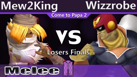 FOX|MVG|Mew2King (Sheik) vs. COG|Wizzrobe (C. Falcon) - Melee Losers Finals - CTP2