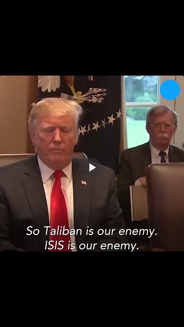 Trump spoke about conflicts between groups who both threaten the US...