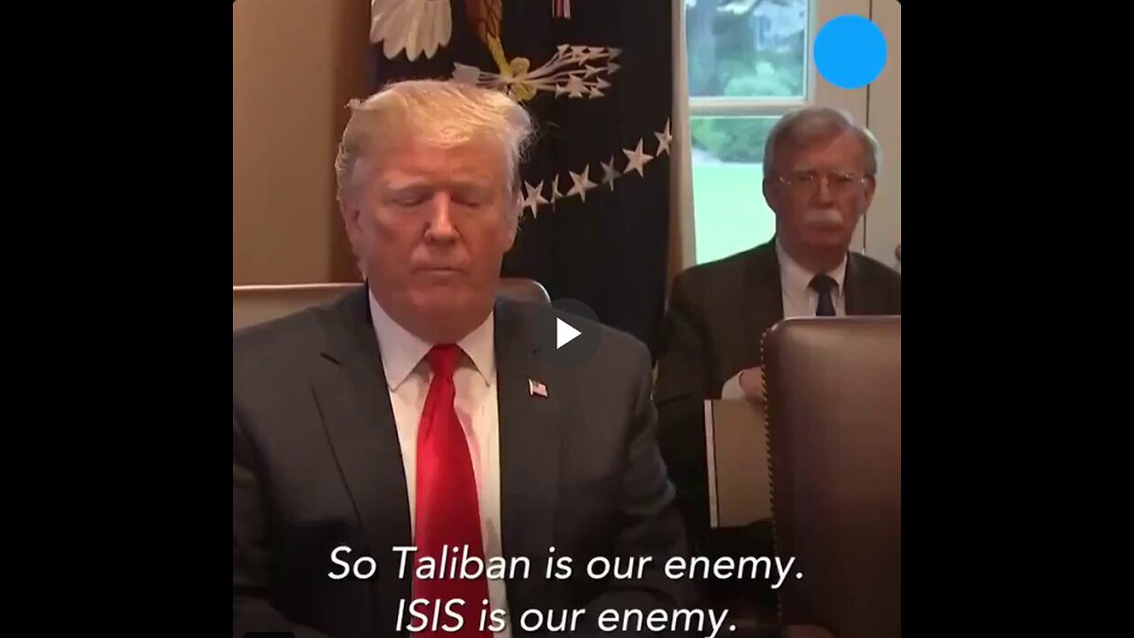 Trump spoke about conflicts between groups who both threaten the US...