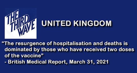 2021 APR 08 UK the 3rd (third) wave is the jab, it is in the British Medical Report, March 31, 2021