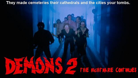 DEMONS 2: THE NIGHTMARE CONTINUES 1986 Demons are Resurrected in a High-Rise FULL MOVIE HD & W/S