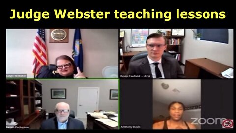 Judge Webster teaches this defendant with a bad track record a lesson!!!