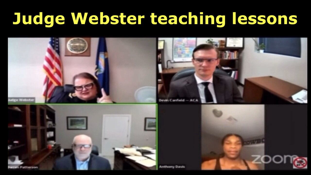 Judge Webster teaches this defendant with a bad track record a lesson!!!