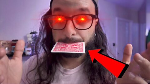 Catch a CARD between your TEETH - Easy Tutorial