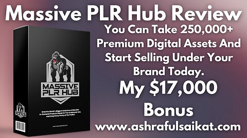 Massive PLR Hub Review - Build Your Own Digital Empire (By Azam Dzulfikar)