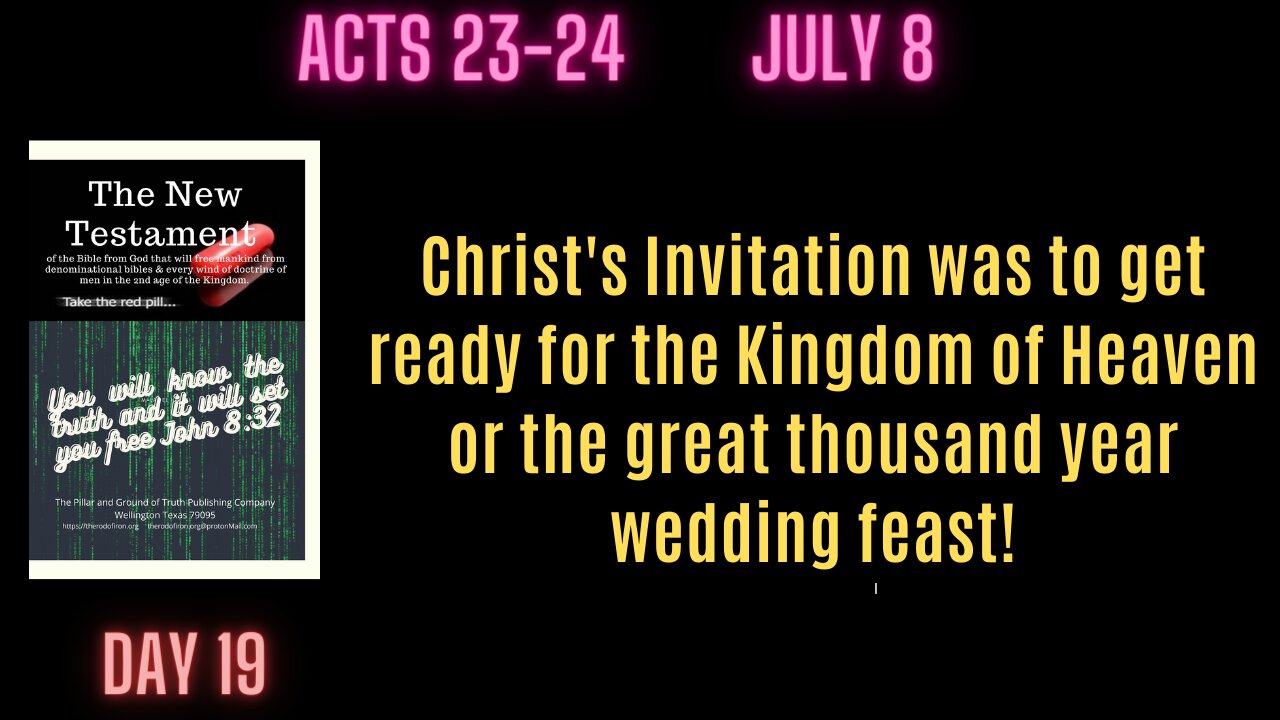 Acts 23-24. The High Priest was a Gnostic.