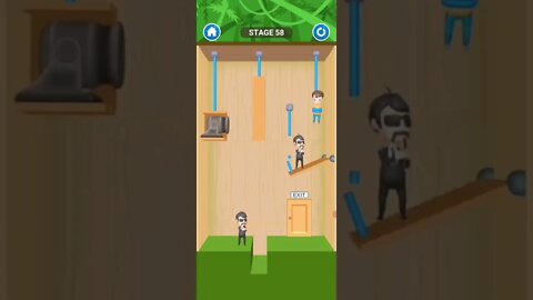 rescue cut rope puzzle 😎 #shorts