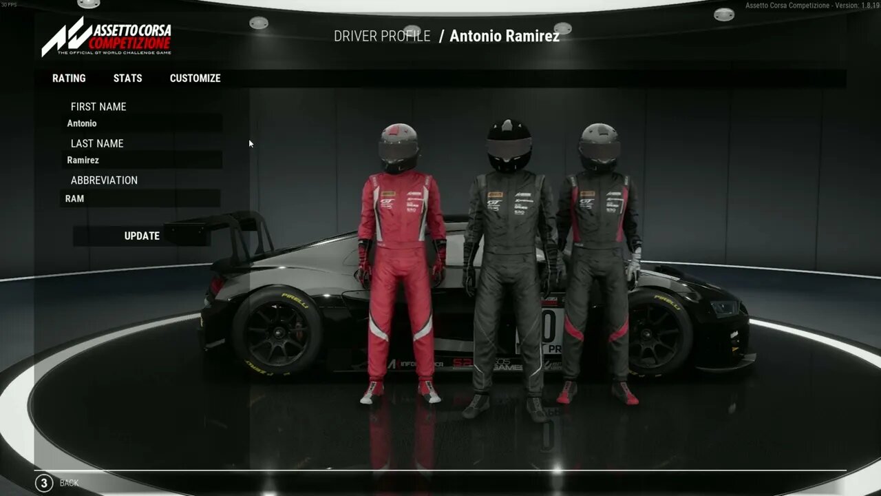 Assetto Corsa Competizione My Stats 2022
