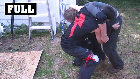 Thumbtack Match - The Bruiser VS David Storm - CHW Backyard Wrestling