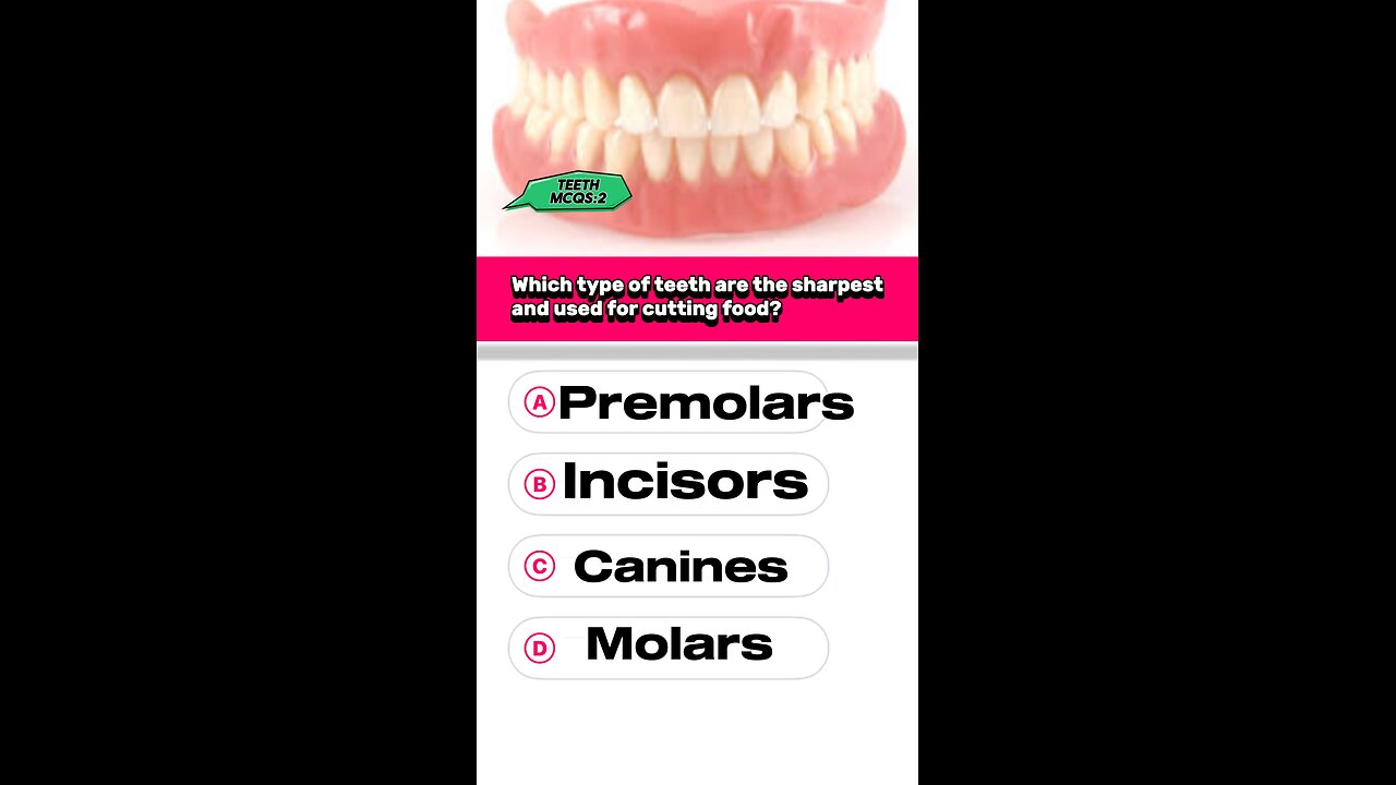 Teeth anatomy answer mcqs #shormcqs #month #disease #pharmacologyexam #3dmedico #anatomy #toothach