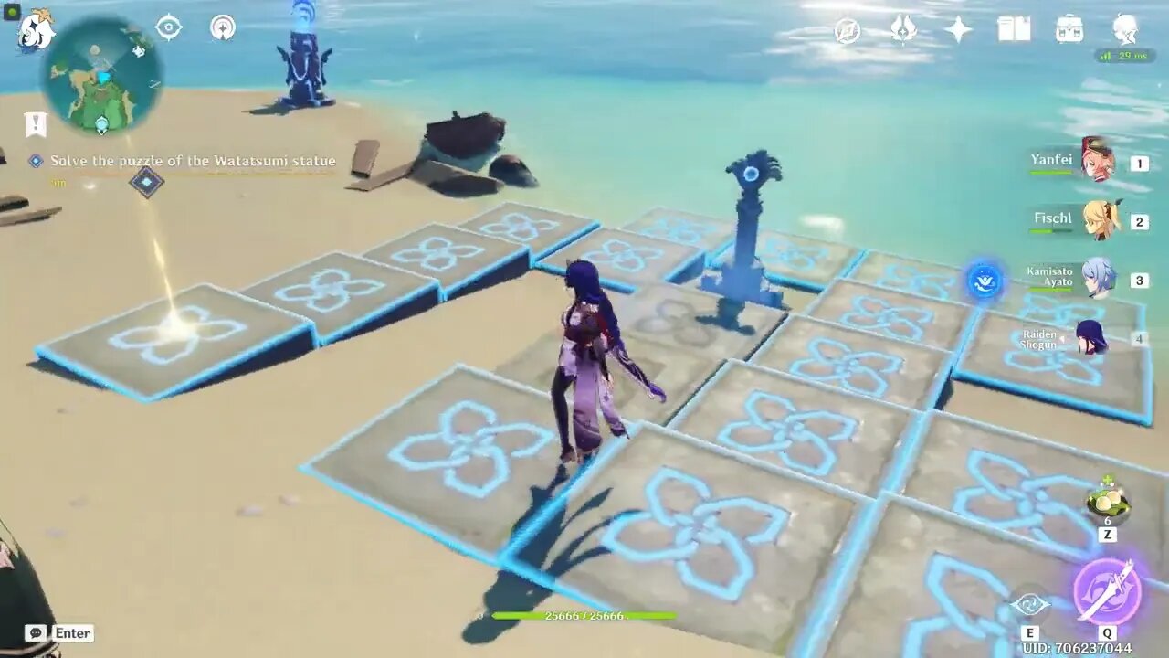 Solve the puzzle of the Watatsumi statue