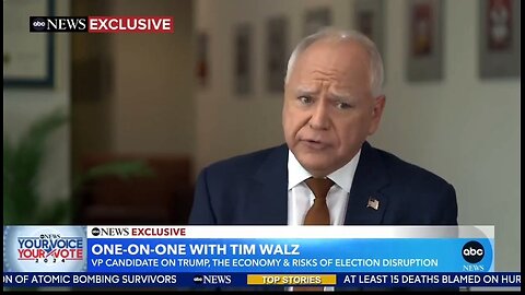 Tim Walz Can't Explain What He'd Do Differently Than Biden